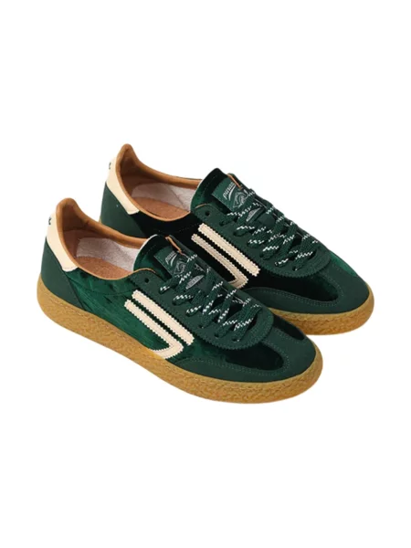 Sneakersy Puraai zamszowe zielone