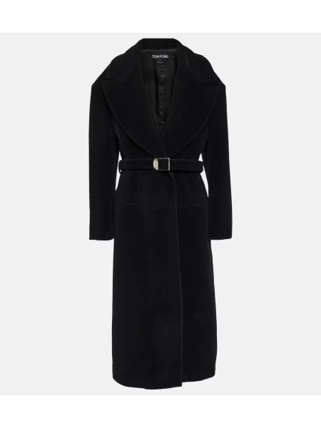 Palton Tom Ford de lână negru