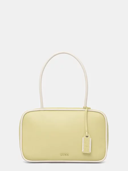 HUGO torebka z imitacji skóry Jodi Duffle zielona