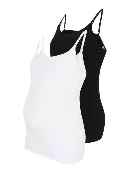 Top Lindex Maternity alb