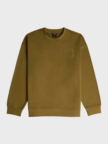 Світшот G-star Raw з аплікацією оливковий