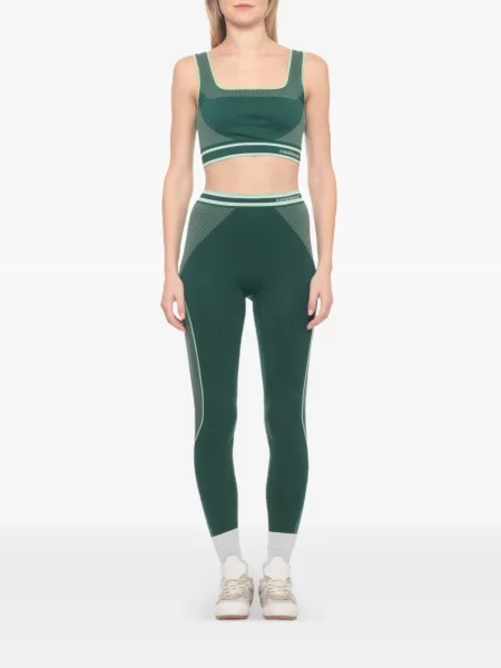 Csíkos leggings Casablanca zöld