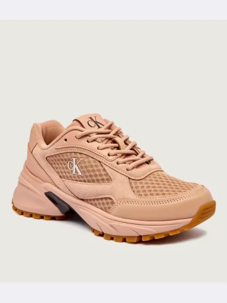 Sportcipők Calvin Klein Hike Runner Mesh Mix Ck Narancssárga rózsaszín