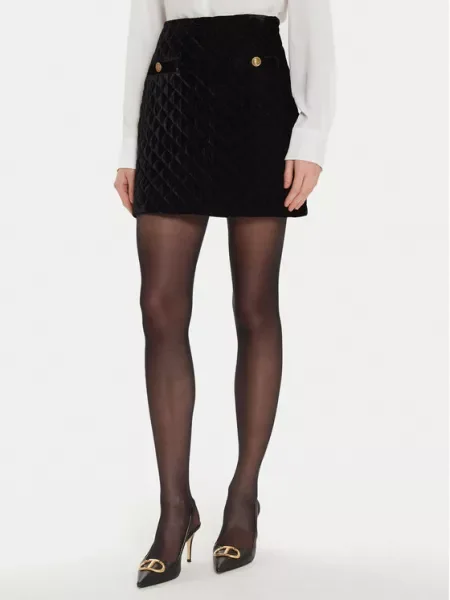 TWINSET Fustă mini Regular Fit negru