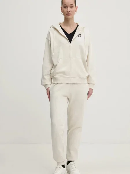 Спортивні штани HUGO однотонні бежевий