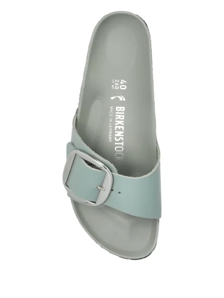 Kožne sandale Birkenstock sa kopčom plava