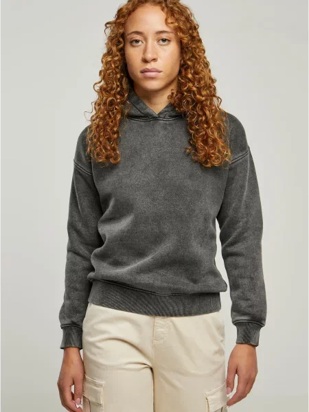 Bluza z kapturem Urban Classics z kapturem z kamieniami czarna