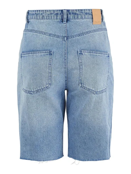 PIECES Jeans Via denim albastru