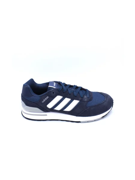Buty do biegania Adidas Cloudfoam zamszowe retro niebieskie