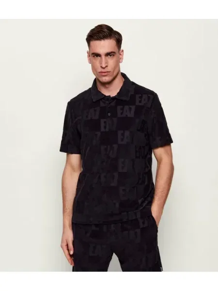 Tricou polo Ea7 negru