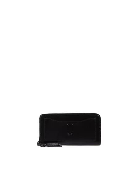 Portfel Marc Jacobs z logo czarny