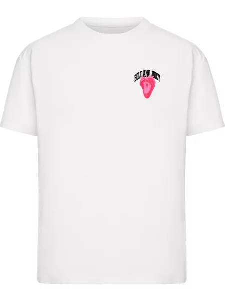 Mister Tee Tričko Bold And Juicy pink / růžová / černá bílá
