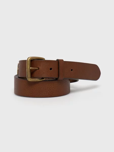 Cu centură curea Polo Ralph Lauren din piele casual maro