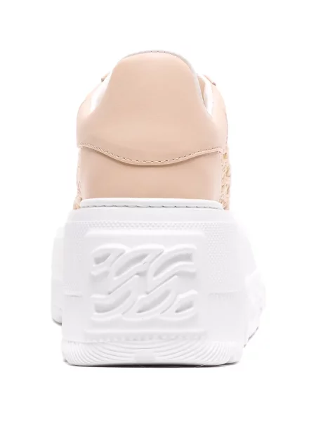 Маратонки Casadei на платформе розово