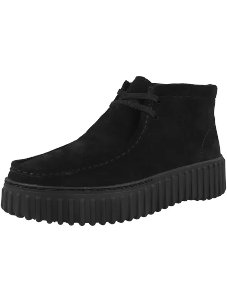 CLARKS Ghete cu șireturi Torhill Moss' negru