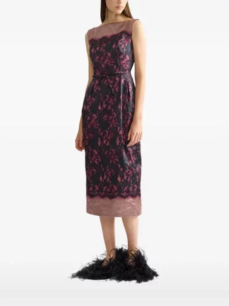 Rochie midi Erdem din satin roz