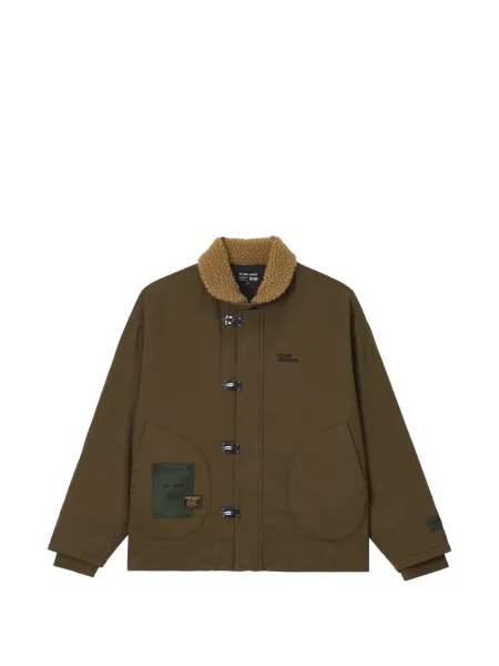 Gulerat geacă Izzue din fleece verde