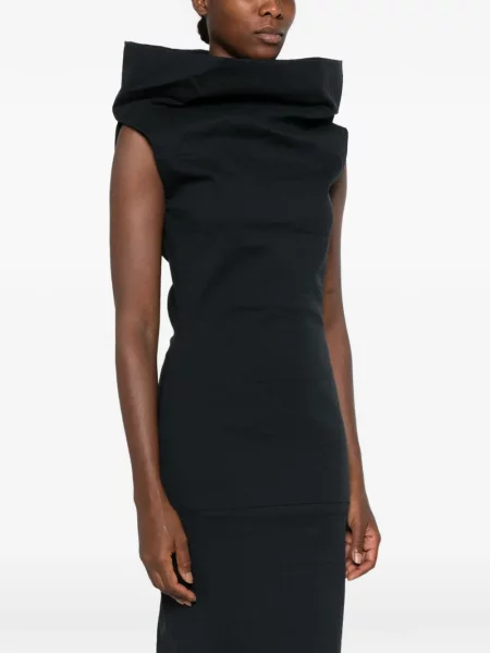 Top Issey Miyake asimetric albastru