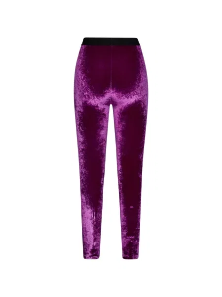 Bársony leggings Tom Ford autogrammal lila
