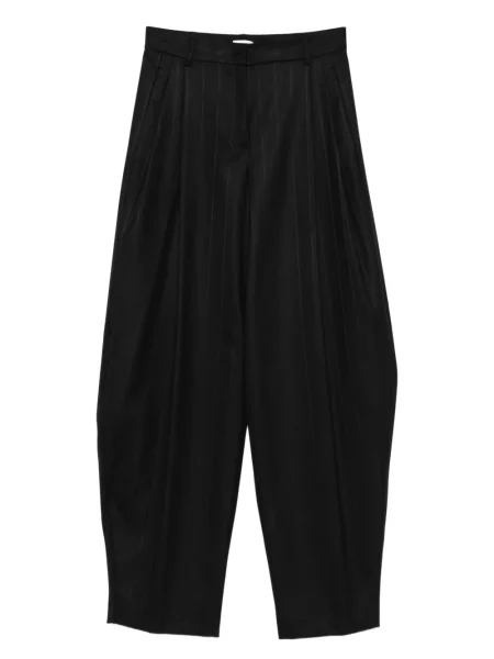 Spodnie The Andamane w paski plisowane czarne