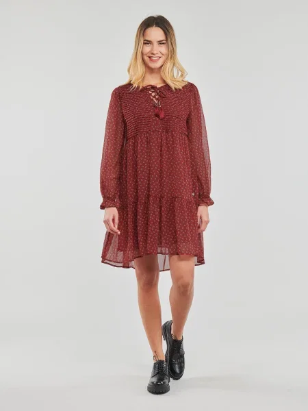 Denim ruha Pepe Jeans piros
