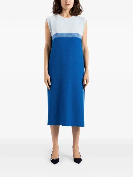 Rochie midi Bielo fără mâneci albastru