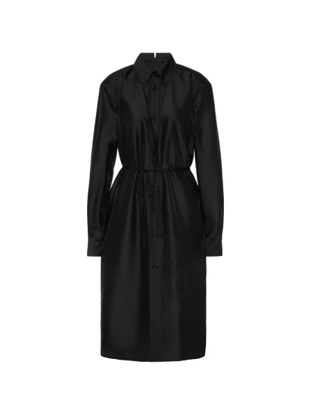 Gulerat rochie midi Maison Margiela negru