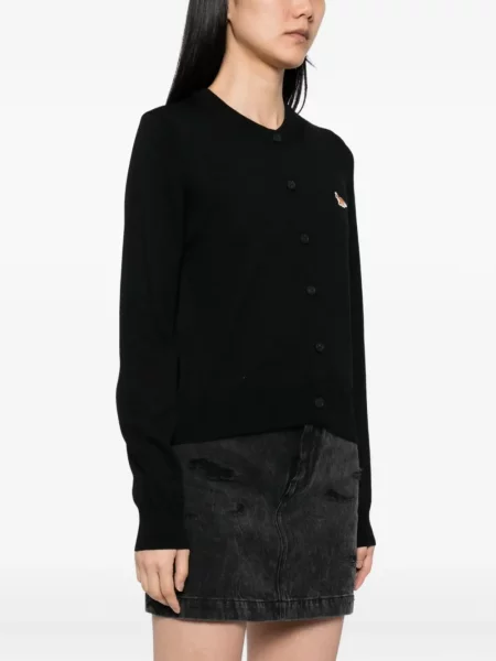 Kardigan dziecięcy Maison Kitsune czarny