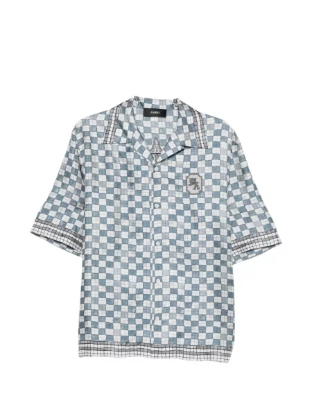 Графичен риза Amiri синьо