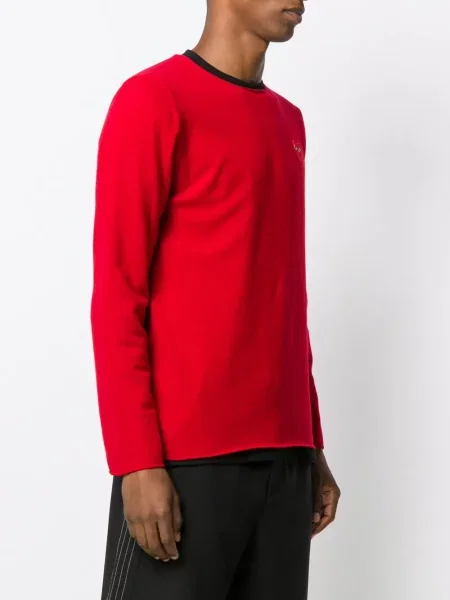 Sweter Comme Des Garcons Play w serca czerwony