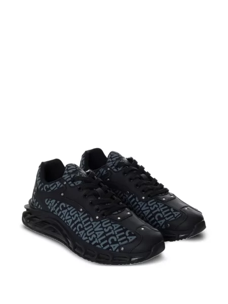 Sneakerși Just Cavalli cu imagine negru