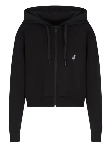 Geacă Armani Exchange cu glugă negru