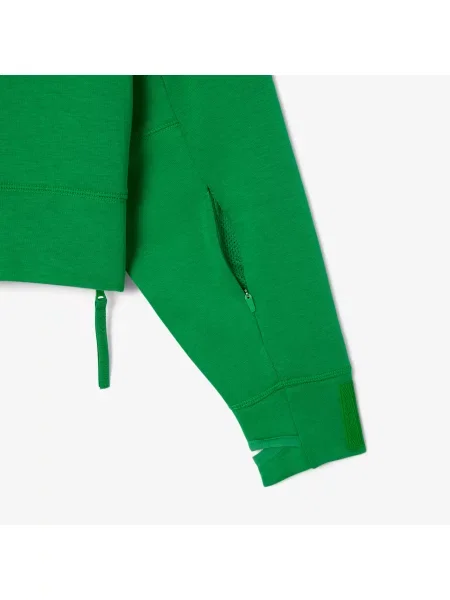 Lacoste Krótka Bluza Z Kapturem zielona