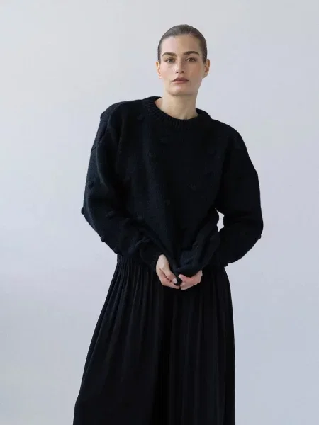 Muuv. Muuv sweter z wełną merino czarny