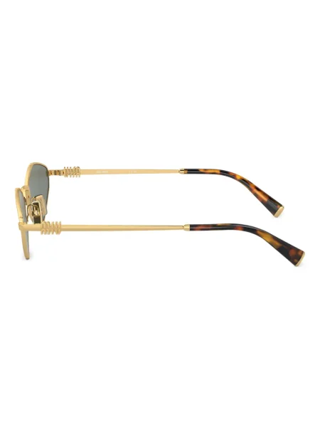 Saulės akiniai Miu Miu Eyewear auksinė