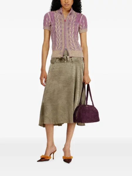Cardigan Diesel tricotate violet