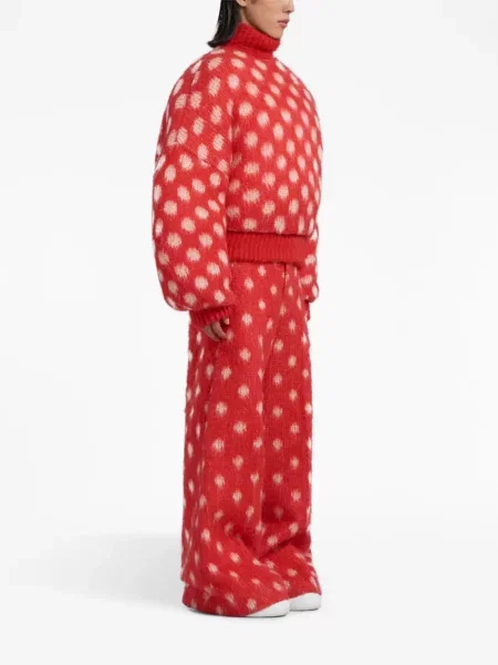 Sweter Marni w grochy czerwony