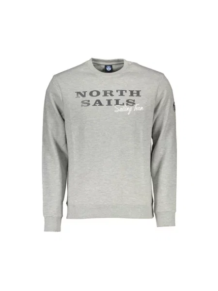 Bluza North Sails z nadrukiem żakardowa szara
