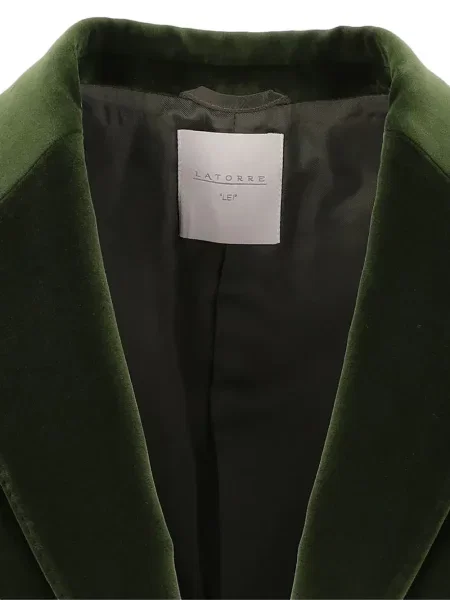 Sacou Latorre de catifea verde