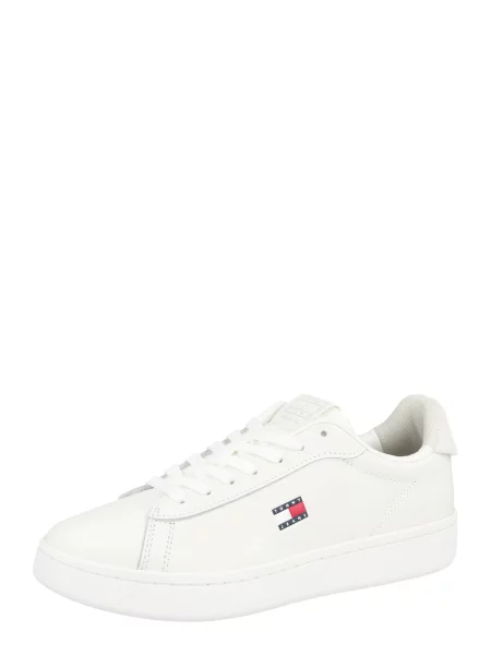 Teniși Tommy Jeans cu toc jos alb