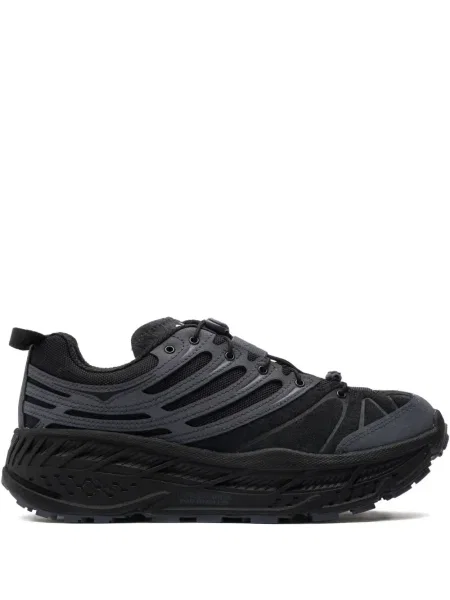 Sneakerși Hoka cu șireturi din dantelă negru