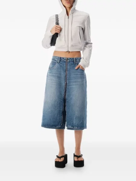 Fustă midi Alexander Wang albastru