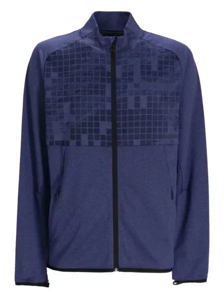 Hanorac Boss cu imprimeu geometric albastru