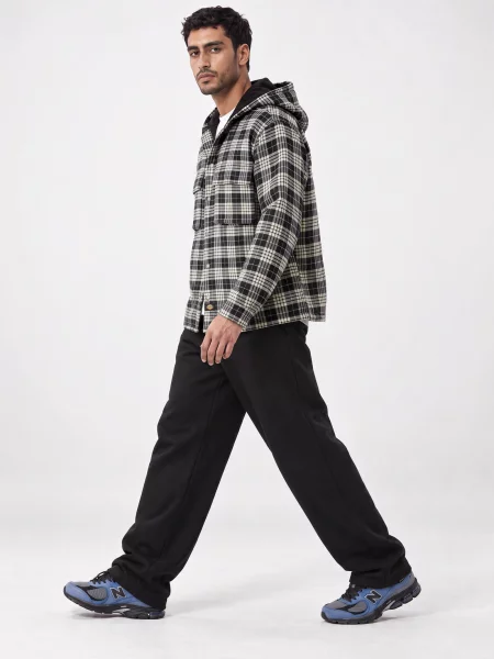 Cămașă Dickies cu glugă de flanelă negru