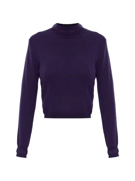 Lung pulover Jil Sander din cașmir violet