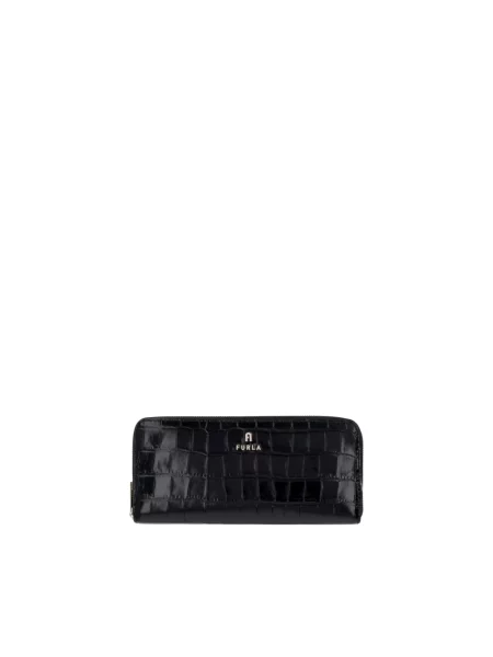 Furla portfel skórzany Camelia L czarny
