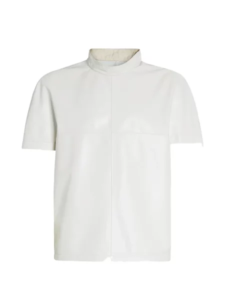 Scurt tricou Ferragamo din piele alb