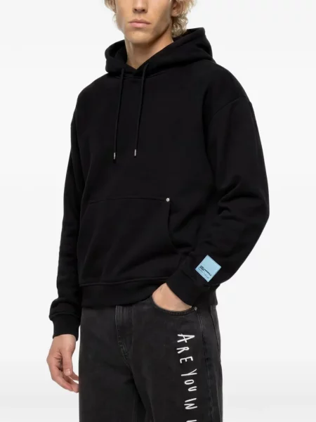 Hanorac cu glugă Karl Lagerfeld Jeans negru