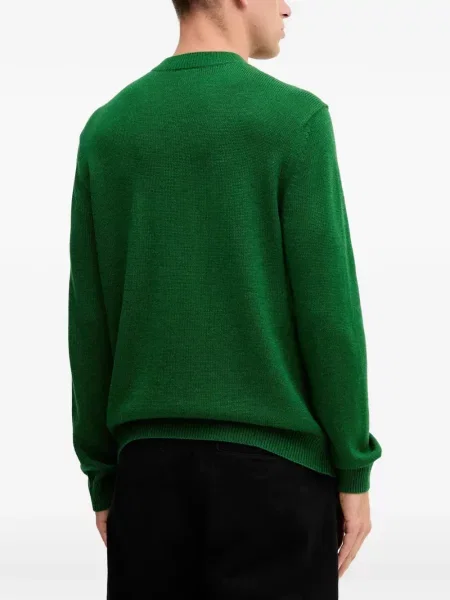 Pulover Armani Exchange cu decolteu rotund verde