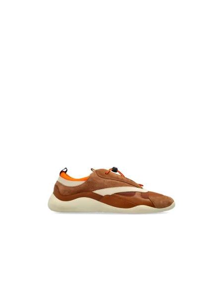 Sneakersy Vic Matie skórzane brązowe